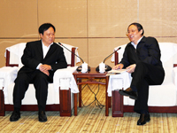 安徽省省長(zhǎng)王學(xué)軍親切接見中太建設(shè)集團(tuán)董事局主席李文健